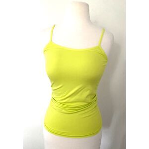 NWT La Classe Couture Lime Green Stretchy Strappy Tank Top Summer Layering M/L